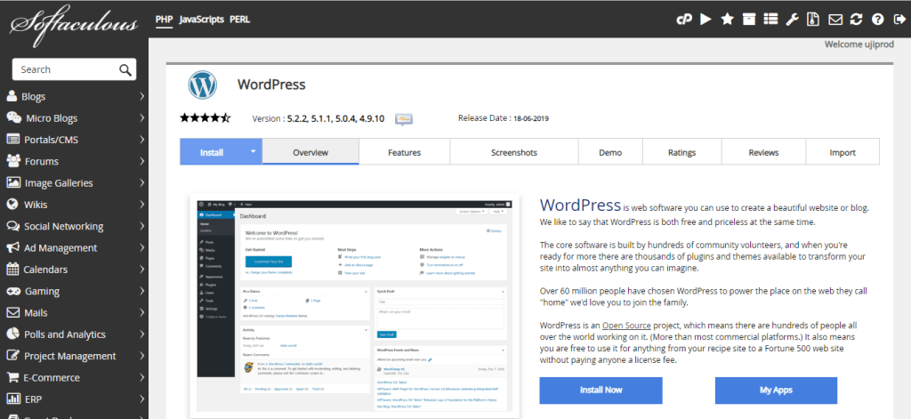 Menginstal WordPress