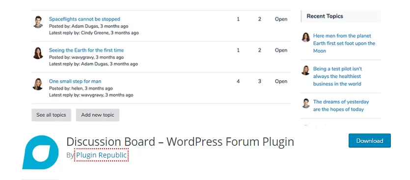 Plugin Forum Diskusi WordPress