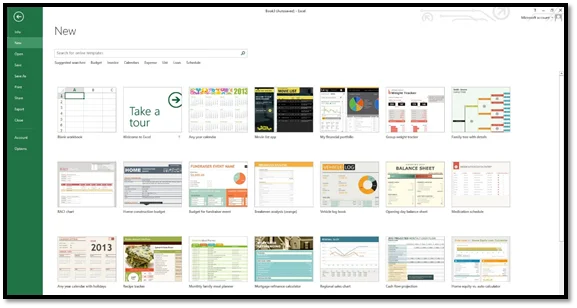 template Microsoft Excel