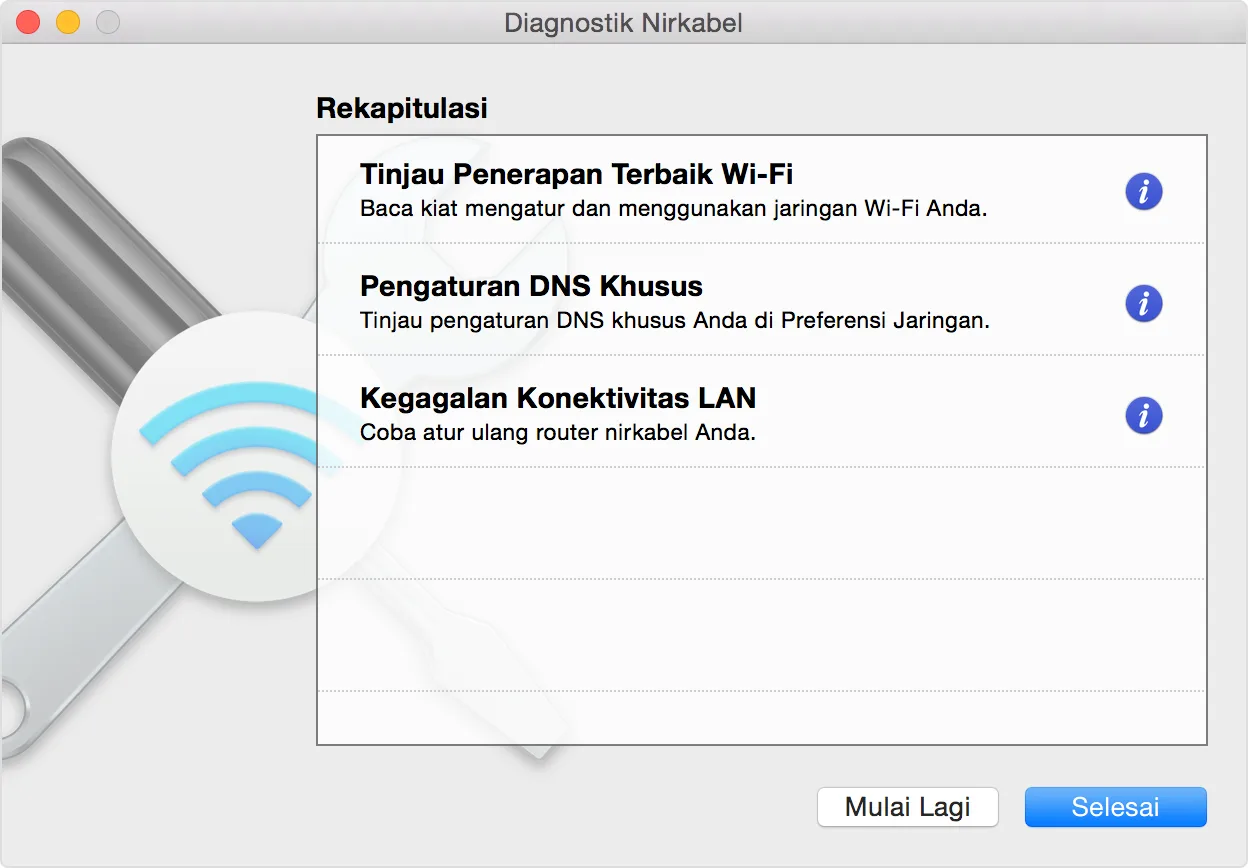 koneksi WiFi MacBook