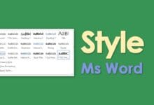 Styles dan Formatting