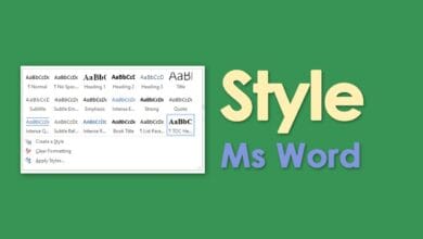 Styles dan Formatting