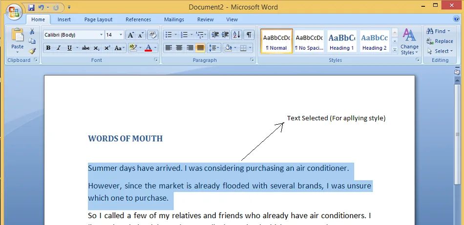 Styles dan Formatting