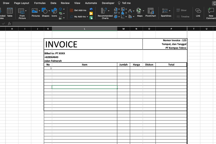 invoice otomatis