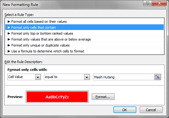 Conditional Formatting