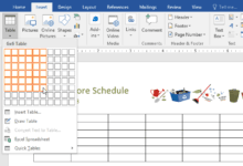 membuat tabel di Microsoft Word