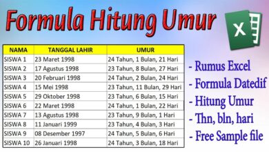 rumus Excel